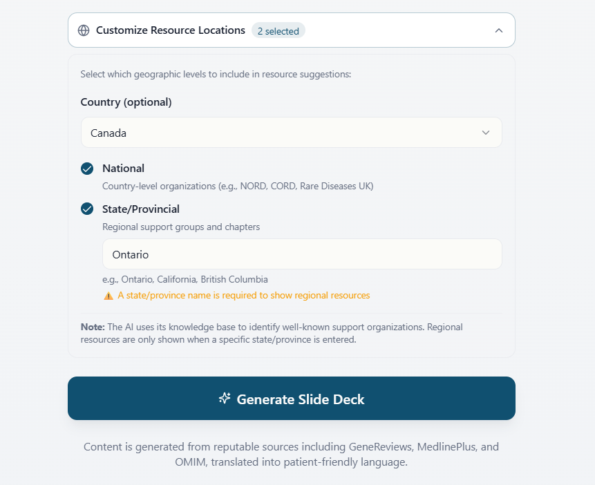 Customize resource locations by country and region