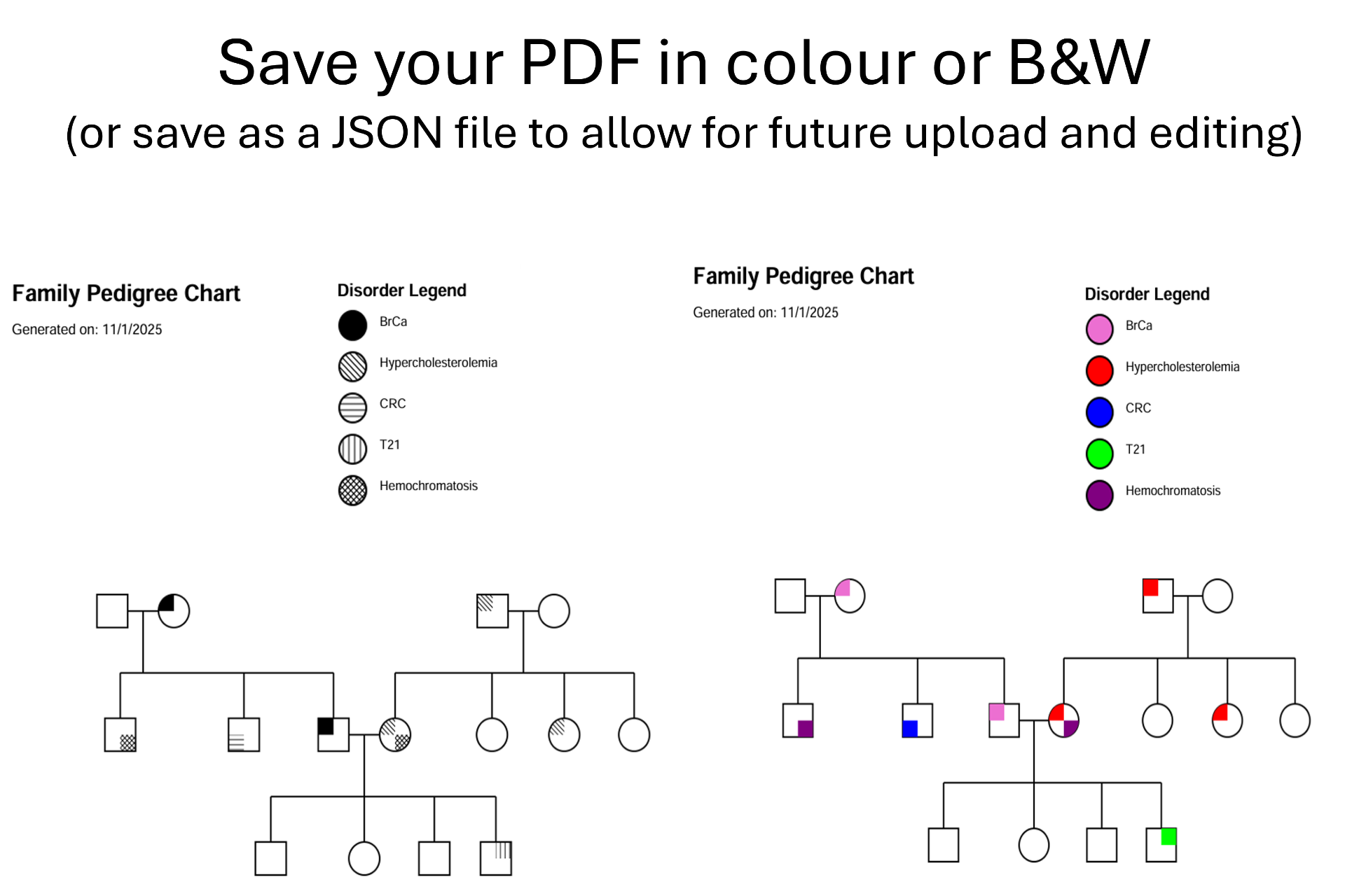 Save your PDF in colour or B&W